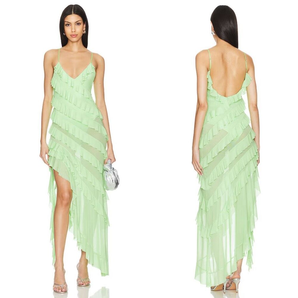 AFRM Light Green Maxi Dress